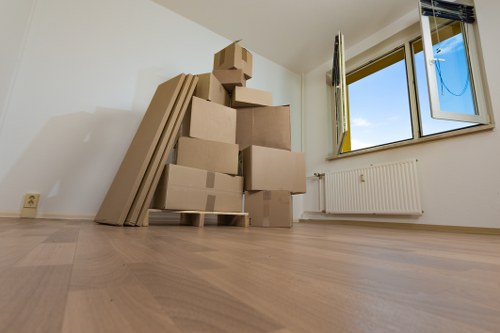 Manager investigating a house removal complaint
