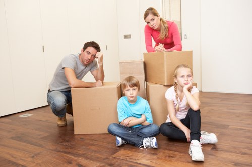 Local packing team handling fragile items in Barnet