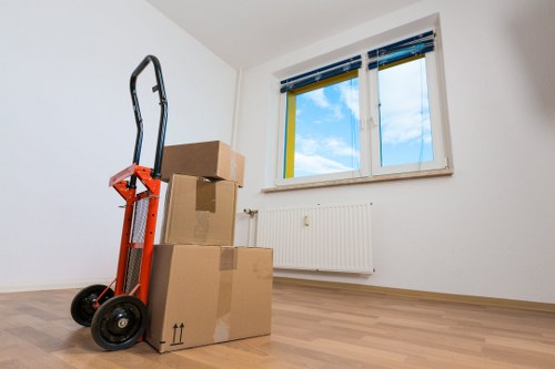 Careful loading of household furniture and boxes for a Barnet relocation