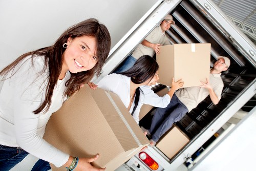 Business office removal preparation and loading in Barnet