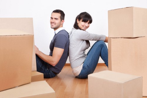 Customer service representative handling a moving company complaint