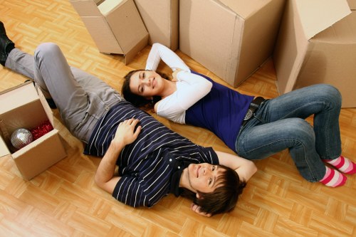 Packing supplies and organized boxes for house removals in Barnet