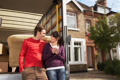 Moving day loading and transport preparation in Barnet