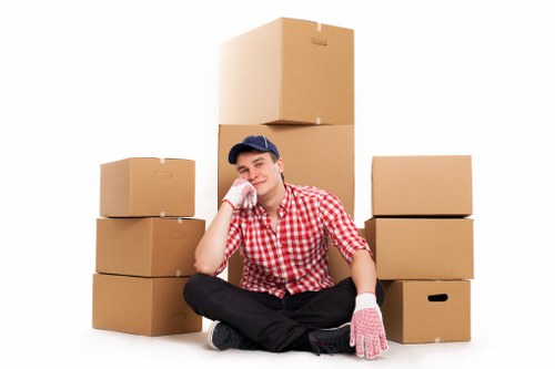 Careful loading of furniture and boxes for a same day move in Barnet